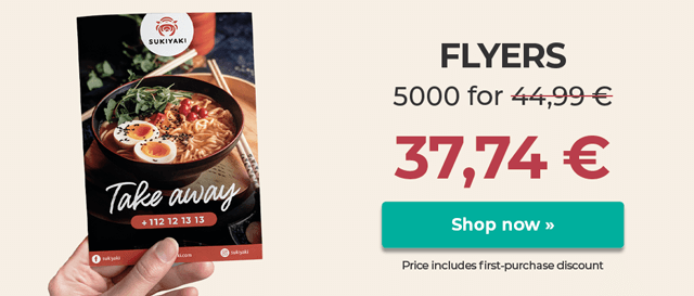 Print Flyers at the best price. Great quality and fast delivery.